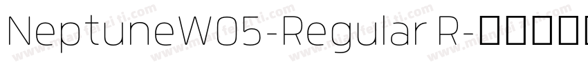 NeptuneW05-Regular R字体转换